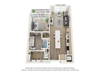 Floor plan A14 layout