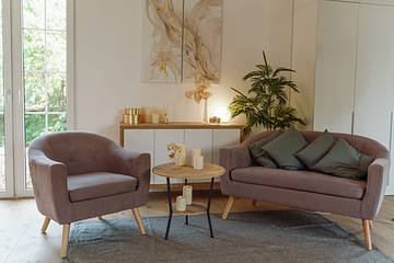 Interior of home with couch and chair