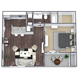 Floorplan Layout 1 BD 1 BA A Layout