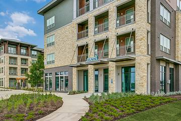 Outside view of apartment building with balconiesUtilize your outdoor space at our apartments in Lewisville, TX and prep your patio with these tips here. Come home to Merit and contact us today!