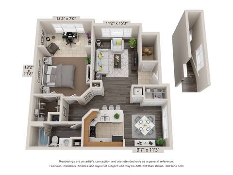 Floorplan Chelsea Renovated layout
