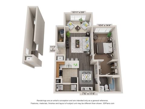 Floorplan Berkley Renovated layout
