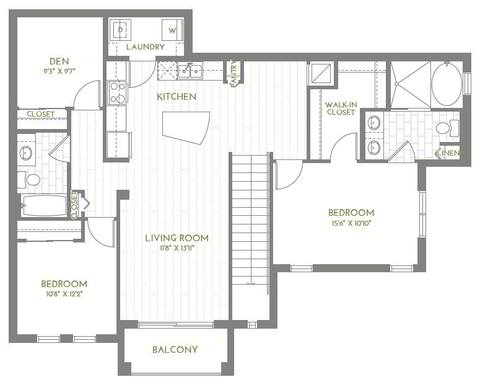 Floorplan B3 + DEN layout