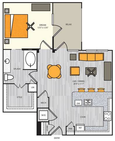 Floorplan A8 layout
