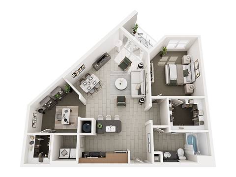 Floorplan The Bermuda layout