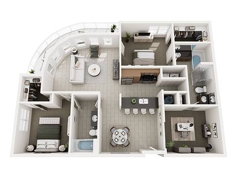 Floorplan The Trinidad layout