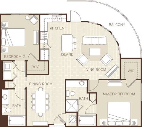 Floorplan The Martinique layout