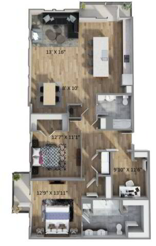 Floorplan B6 layout