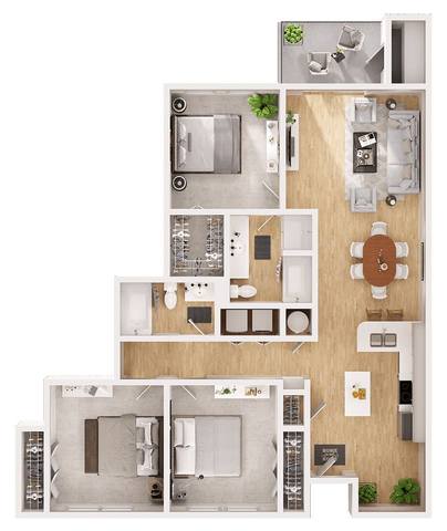 Floorplan C1 layout