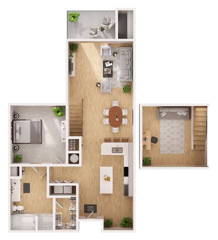 Floorplan A6 Loft layout