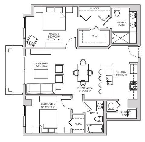 Floorplan B8 layout