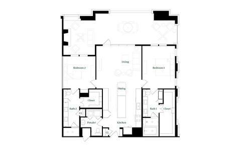 Floorplan B3 layout