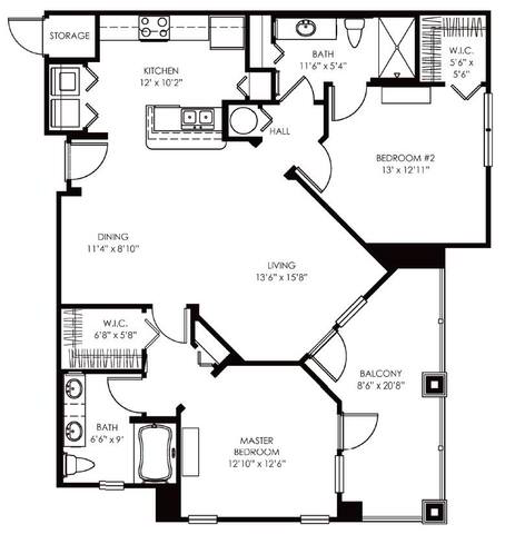 Floorplan Delano layout