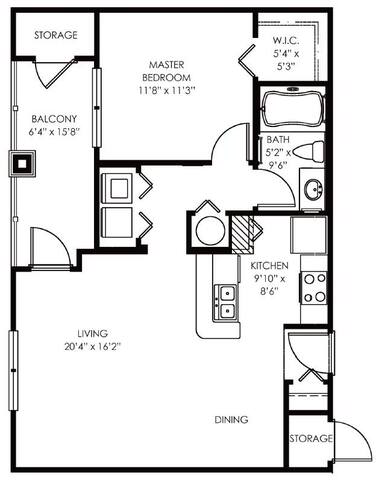 Floorplan Addison layout