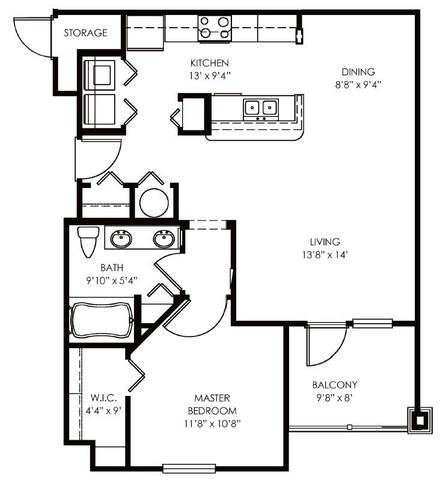 Floorplan Arlington layout