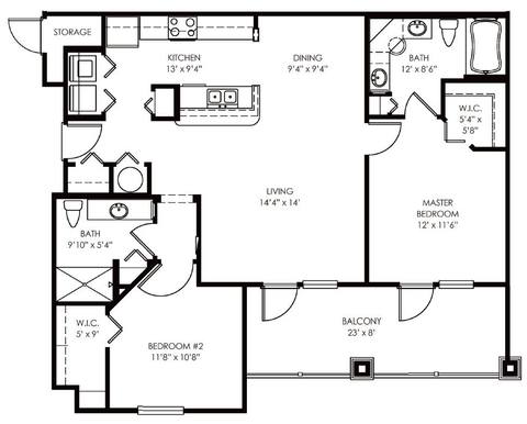 Floorplan Collins layout
