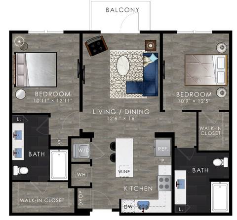 Floorplan B1 layout
