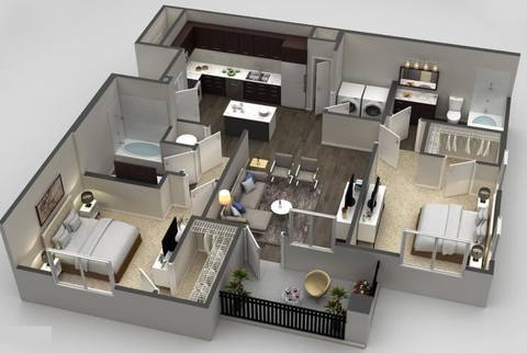 Floorplan Indigo Deluxe layout