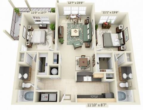 Floorplan Santa Cruz layout