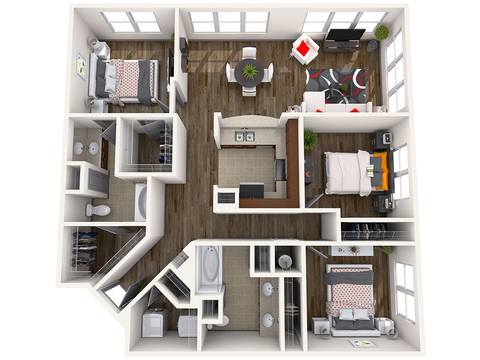Floorplan City Flat layout