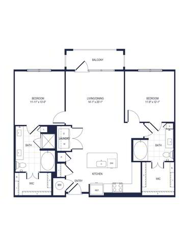 Floorplan B2-A layout