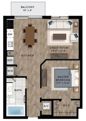 Floorplan A1-A layout