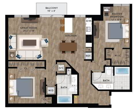 Floorplan B3-A layout