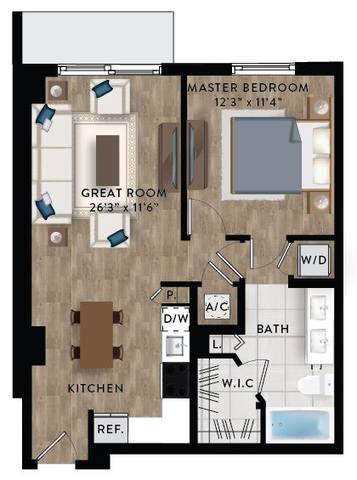 Floorplan A3-B layout
