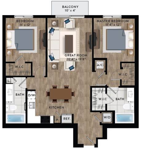 Floorplan B2-C layout