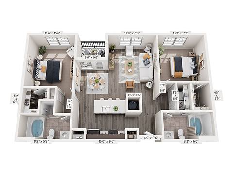 Floorplan B1-iClick Renovated layout