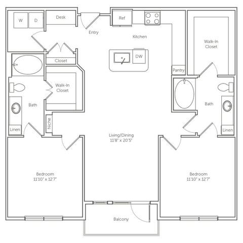 Floorplan B1 layout
