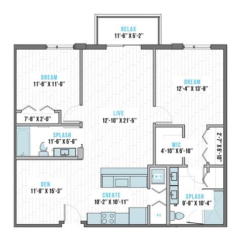 Floorplan T-3B layout