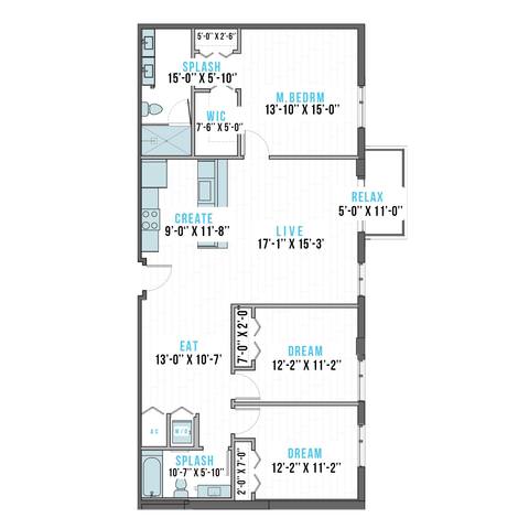 Floorplan U-4 layout
