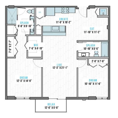 Floorplan T-3A layout