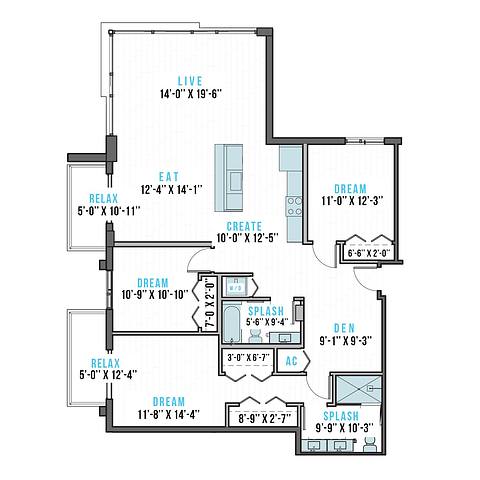 Floorplan U-3 layout