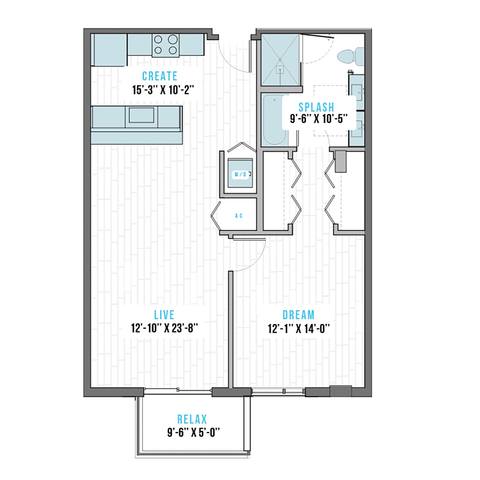 Floorplan R-2B Mirror  layout