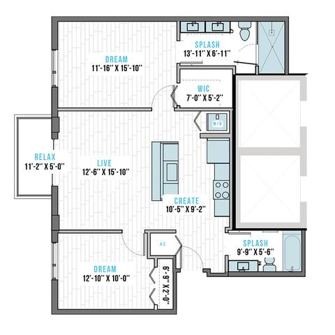 Floorplan T-4 layout