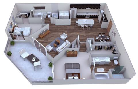 Floorplan Midtown layout