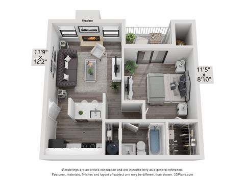 Floorplan Iris Standard layout