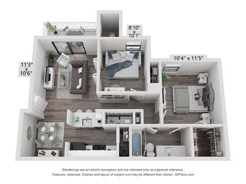 Floorplan Dahlia Renovated  layout