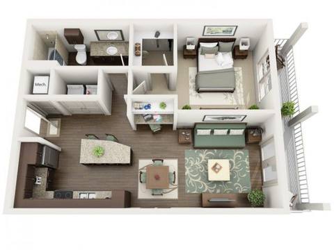 Floorplan Indigo layout