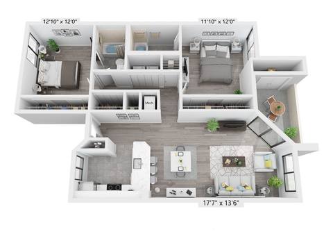 Floorplan The Vista layout