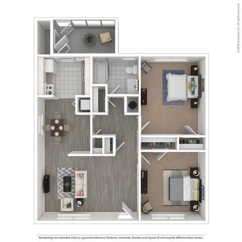 Floorplan The Cypress layout
