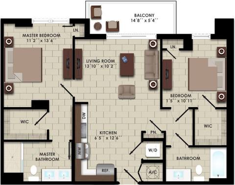 Floorplan B2-B layout