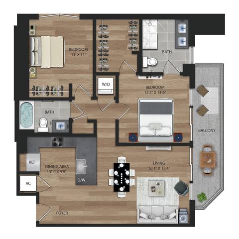 Floorplan B2 layout