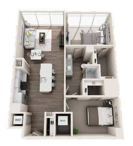 Floorplan B1 High-Rise layout