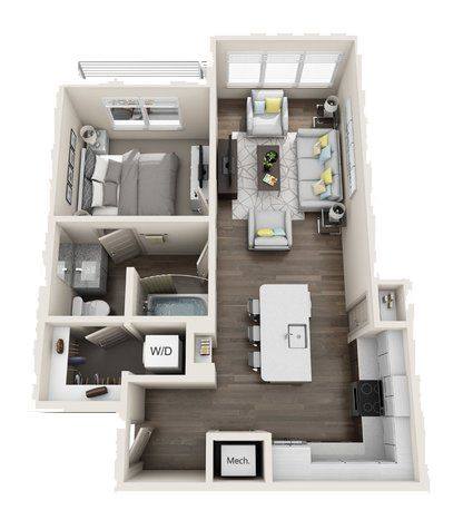 Floorplan A5 Mid-Rise layout