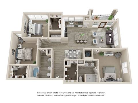 Floorplan C1 Attainable layout