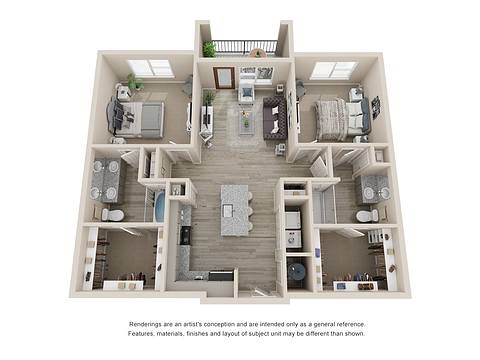 Floorplan B1 Attainable layout