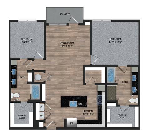 Floorplan B2.4 Attainable layout